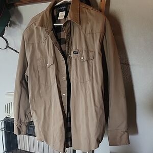 Wrangler Tan Lightweight Shirt Jacket
